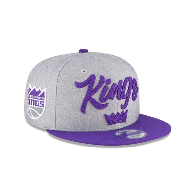 Sapca New Era Sacramento Kings NBA Official NBA Draft 9FIFTY Snapback - Gri